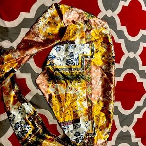 Silk handkerchief crop top